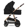 Carucior 2 in 1, Lionelo, Amber, Cadru aluminiu, Cu landou intarit si salteluta moale, Reversibil, Maner ajustabil, Huse pentru picioare, ploaie, Plasa de tantari, Geanta parinti, Pana la 22 kg, EN1888-1, EN1888-2, EN1466, Negru - 16