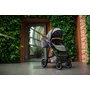 Carucior 2 in 1, Lionelo, Amber, Cadru aluminiu, Cu landou intarit si salteluta moale, Reversibil, Maner ajustabil, Huse pentru picioare, ploaie, Plasa de tantari, Geanta parinti, Pana la 22 kg, EN1888-1, EN1888-2, EN1466, Negru - 44