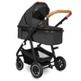 Carucior 3 in 1, Lionelo, Amber, Cadru aluminiu, Cu landou intarit si salteluta moale, Cu scoica auto testata ADAC, Reversibil, Cu accesorii, Geanta parinti, Pana la 22 kg, Gri Inchis - 7