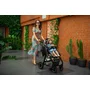 Carucior 3 in 1, Lionelo, Amber, Cadru aluminiu, Cu landou intarit si salteluta moale, Cu scoica auto testata ADAC, Reversibil, Cu accesorii, Geanta parinti, Pana la 22 kg, Gri Inchis - 45
