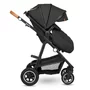 Carucior 3 in 1, Lionelo, Amber, Cadru aluminiu, Cu landou intarit si salteluta moale, Cu scoica auto testata ADAC, Reversibil, Cu accesorii, Geanta parinti, Pana la 22 kg, Gri Inchis - 35