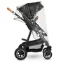Carucior 3 in 1, Lionelo, Amber, Cadru aluminiu, Cu landou intarit si salteluta moale, Cu scoica auto testata ADAC, Reversibil, Cu accesorii, Geanta parinti, Pana la 22 kg, Gri Inchis - 36