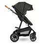 Carucior 3 in 1, Lionelo, Amber, Cadru aluminiu, Cu landou intarit si salteluta moale, Cu scoica auto testata ADAC, Reversibil, Cu accesorii, Geanta parinti, Pana la 22 kg, Gri Inchis - 22
