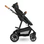 Carucior 3 in 1, Lionelo, Amber, Cadru aluminiu, Cu landou intarit si salteluta moale, Cu scoica auto testata ADAC, Reversibil, Cu accesorii, Geanta parinti, Pana la 22 kg, Gri Inchis - 28