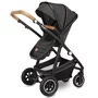 Carucior 3 in 1, Lionelo, Amber, Cadru aluminiu, Cu landou intarit si salteluta moale, Cu scoica auto testata ADAC, Reversibil, Cu accesorii, Geanta parinti, Pana la 22 kg, Gri Inchis - 19