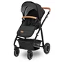 Carucior 3 in 1, Lionelo, Amber, Cadru aluminiu, Cu landou intarit si salteluta moale, Cu scoica auto testata ADAC, Reversibil, Cu accesorii, Geanta parinti, Pana la 22 kg, Gri Inchis - 17