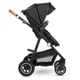 Carucior 3 in 1, Lionelo, Amber, Cadru aluminiu, Cu landou intarit si salteluta moale, Cu scoica auto testata ADAC, Reversibil, Cu accesorii, Geanta parinti, Pana la 22 kg, Gri Inchis - 23