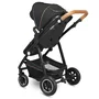 Carucior 3 in 1, Lionelo, Amber, Cadru aluminiu, Cu landou intarit si salteluta moale, Cu scoica auto testata ADAC, Reversibil, Cu accesorii, Geanta parinti, Pana la 22 kg, Gri Inchis - 34
