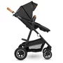 Carucior 3 in 1, Lionelo, Amber, Cadru aluminiu, Cu landou intarit si salteluta moale, Cu scoica auto testata ADAC, Reversibil, Cu accesorii, Geanta parinti, Pana la 22 kg, Gri Inchis - 24