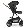 Carucior 3 in 1, Lionelo, Amber, Cadru aluminiu, Cu landou intarit si salteluta moale, Cu scoica auto testata ADAC, Reversibil, Cu accesorii, Geanta parinti, Pana la 22 kg, Gri Inchis - 26