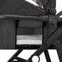 Carucior 3 in 1, Lionelo, Amber, Cadru aluminiu, Cu landou intarit si salteluta moale, Cu scoica auto testata ADAC, Reversibil, Cu accesorii, Geanta parinti, Pana la 22 kg, Gri Inchis - 13