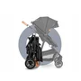 Carucior 3 in 1, Lionelo, Amber, Cadru aluminiu, Cu landou intarit si salteluta moale, Cu scoica auto testata ADAC, Reversibil, Cu accesorii, Geanta parinti, Pana la 22 kg, Gri Inchis - 49