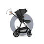Carucior 3 in 1, Lionelo, Amber, Cadru aluminiu, Cu landou intarit si salteluta moale, Cu scoica auto testata ADAC, Reversibil, Cu accesorii, Geanta parinti, Pana la 22 kg, Gri Inchis - 48