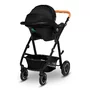 Carucior 3 in 1, Lionelo, Amber, Cadru aluminiu, Cu landou intarit si salteluta moale, Cu scoica auto testata ADAC, Reversibil, Cu accesorii, Geanta parinti, Pana la 22 kg, Gri Inchis - 31