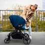 Carucior 2 in 1, Lionelo, Mika, Cadru din aluminiu, Cu landou intarit si salteluta moale, Reversibil, Maner ajustabil, Plasa de tantari, Husa de ploaie, de picioare, 22 kg, Conform cu standardele europene de securitate EN1888-1 EN1888-2, EN1466, Albastru - 23