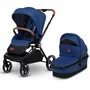 Carucior 2 in 1, Lionelo, Mika, Cadru din aluminiu, Cu landou intarit si salteluta moale, Reversibil, Maner ajustabil, Plasa de tantari, Husa de ploaie, de picioare, 22 kg, Conform cu standardele europene de securitate EN1888-1 EN1888-2, EN1466, Albastru - 3