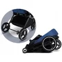 Carucior 2 in 1, Lionelo, Mika, Cadru din aluminiu, Cu landou intarit si salteluta moale, Reversibil, Maner ajustabil, Plasa de tantari, Husa de ploaie, de picioare, 22 kg, Conform cu standardele europene de securitate EN1888-1 EN1888-2, EN1466, Albastru - 24