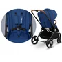 Carucior 2 in 1, Lionelo, Mika, Cadru din aluminiu, Cu landou intarit si salteluta moale, Reversibil, Maner ajustabil, Plasa de tantari, Husa de ploaie, de picioare, 22 kg, Conform cu standardele europene de securitate EN1888-1 EN1888-2, EN1466, Albastru - 25