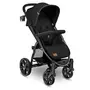 Carucior sport, Lionelo, Annet Plus, De la nastere, Cu accesorii si capotina XXL reglabila, 0 - 22 Kg, Conform cu standardele europene de securitate EN1888-1 si EN1888-2, Negru - 1