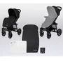 Carucior sport, Lionelo, Annet Plus, De la nastere, Cu accesorii si capotina XXL reglabila, 0 - 22 Kg, Conform cu standardele europene de securitate EN1888-1 si EN1888-2, Negru - 24