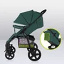 Carucior sport, Lionelo, Annet Plus, De la nastere, Cu accesorii si capotina XXL reglabila, 0 - 22 Kg, Conform cu standardele europene de securitate EN1888-1 si EN1888-2, Verde - 21