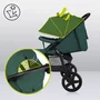 Carucior sport, Lionelo, Annet Plus, De la nastere, Cu accesorii si capotina XXL reglabila, 0 - 22 Kg, Conform cu standardele europene de securitate EN1888-1 si EN1888-2, Verde - 23
