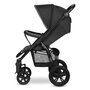 Carucior sport, Lionelo,  Annet Tour, De la nastere, Cu capotina impermeabila, Cu filtru UPF 50+, Cu maner reglabil, Plasa de tantari, Suport biberon, Saculet pentru picioare, Pana la 22 kg, Cu certificare TUV, Negru - 10
