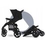 Carucior sport, Lionelo,  Annet Tour, De la nastere, Cu capotina impermeabila, Cu filtru UPF 50+, Cu maner reglabil, Plasa de tantari, Suport biberon, Saculet pentru picioare, Pana la 22 kg, Cu certificare TUV, Negru - 20