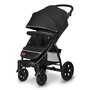 Carucior sport, Lionelo,  Annet Tour, De la nastere, Cu capotina impermeabila, Cu filtru UPF 50+, Cu maner reglabil, Plasa de tantari, Suport biberon, Saculet pentru picioare, Pana la 22 kg, Cu certificare TUV, Negru - 5