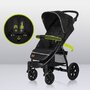 Carucior sport, Lionelo,  Annet Tour, De la nastere, Cu capotina impermeabila, Cu filtru UPF 50+, Cu maner reglabil, Plasa de tantari, Suport biberon, Saculet pentru picioare, Pana la 22 kg, Cu certificare TUV, Negru - 26