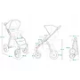 Carucior sport, Lionelo,  Annet Tour, De la nastere, Cu capotina impermeabila, Cu filtru UPF 50+, Cu maner reglabil, Plasa de tantari, Suport biberon, Saculet pentru picioare, Pana la 22 kg, Cu certificare TUV, Verde - 26