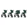 Carucior sport, Lionelo,  Annet Tour, De la nastere, Cu capotina impermeabila, Cu filtru UPF 50+, Cu maner reglabil, Plasa de tantari, Suport biberon, Saculet pentru picioare, Pana la 22 kg, Cu certificare TUV, Verde - 4