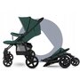 Carucior sport, Lionelo,  Annet Tour, De la nastere, Cu capotina impermeabila, Cu filtru UPF 50+, Cu maner reglabil, Plasa de tantari, Suport biberon, Saculet pentru picioare, Pana la 22 kg, Cu certificare TUV, Verde - 16