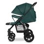 Carucior sport, Lionelo,  Annet Tour, De la nastere, Cu capotina impermeabila, Cu filtru UPF 50+, Cu maner reglabil, Plasa de tantari, Suport biberon, Saculet pentru picioare, Pana la 22 kg, Cu certificare TUV, Verde - 8