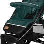 Carucior sport, Lionelo,  Annet Tour, De la nastere, Cu capotina impermeabila, Cu filtru UPF 50+, Cu maner reglabil, Plasa de tantari, Suport biberon, Saculet pentru picioare, Pana la 22 kg, Cu certificare TUV, Verde - 12