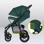 Carucior sport, Lionelo,  Annet Tour, De la nastere, Cu capotina impermeabila, Cu filtru UPF 50+, Cu maner reglabil, Plasa de tantari, Suport biberon, Saculet pentru picioare, Pana la 22 kg, Cu certificare TUV, Verde - 31