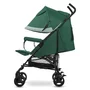 Carucior sport, Lionelo, Elia, Cu plasa de tantari, Suport de picioare reglabil, Spatar ajustabil in 4 pozitii, Capotina XXL, Pliere tip umbrela, Capacitate 15 kg, 6 luni+, EN 1888, Verde - 5