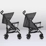 Carucior sport, Lionelo, Elia, Cu plasa de tantari, Suport de picioare reglabil, Spatar ajustabil in 4 pozitii, Capotina XXL, Pliere tip umbrela, Capacitate 15 kg, 6 luni+, EN 1888, Gri - 24