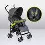 Carucior sport, Lionelo, Elia, Cu plasa de tantari, Suport de picioare reglabil, Spatar ajustabil in 4 pozitii, Capotina XXL, Pliere tip umbrela, Capacitate 15 kg, 6 luni+, EN 1888, Gri - 25
