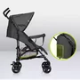 Carucior sport, Lionelo, Elia, Cu plasa de tantari, Suport de picioare reglabil, Spatar ajustabil in 4 pozitii, Capotina XXL, Pliere tip umbrela, Capacitate 15 kg, 6 luni+, EN 1888, Gri - 27