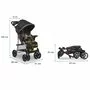 Carucior sport, Lionelo, Emma Plus, Cu tavita, 2 Suporturi pentru pahar, Geanta accesorii, Conform cu standardul european de securitate EN1888-1, Stone - 19