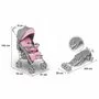 Carucior sport compact, Lionelo, Irma, Spatar ajustabil in 4 pozitii, Suport picioare reglabil, Manere rotative, Pliere tip umbrela, 6- 36 luni, Pana la 15 kg, Conform cu EN1888-1:2018, Roz - 14