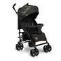 Carucior sport compact, Lionelo, Irma, Spatar reglabil in 4 pozitii, Suport picioare reglabil, Manere rotative, Pliere tip umbrela, 6- 36 luni, Pana la 15 kg, Conform cu EN1888-1:2018, Negru