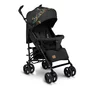 Carucior sport compact, Lionelo, Irma, Spatar ajustabil in 4 pozitii, Suport picioare reglabil, Manere rotative, Pliere tip umbrela, 6- 36 luni, Pana la 15 kg, Conform cu EN1888-1:2018, Negru