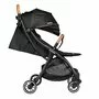 Carucior sport, Lionelo, Julie One, De la nastere, Greutate redusa, Cu accesorii, Cadru din aluminiu, 0-22 kg, Pliere compacta pentru avion, Conform cu standardele europene de securitate EN1888-1 si EN1888-2, Negru - 12