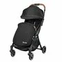 Carucior sport, Lionelo, Julie One, De la nastere, Greutate redusa, Cu accesorii, Cadru din aluminiu, 0-22 kg, Pliere compacta pentru avion, Conform cu standardele europene de securitate EN1888-1 si EN1888-2, Negru - 5