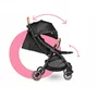 Carucior sport, Lionelo, Julie One, De la nastere, Greutate redusa, Cu accesorii, Cadru din aluminiu, 0-22 kg, Pliere compacta pentru avion, Conform cu standardele europene de securitate EN1888-1 si EN1888-2, Negru - 28