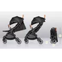 Carucior sport, Lionelo, Julie One, De la nastere, Greutate redusa, Cu accesorii, Cadru din aluminiu, 0-22 kg, Pliere compacta pentru avion, Conform cu standardele europene de securitate EN1888-1 si EN1888-2, Negru - 35