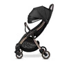 Carucior sport, Lionelo, Julie One, De la nastere, Greutate redusa, Cu accesorii, Cadru din aluminiu, 0-22 kg, Pliere compacta pentru avion, Conform cu standardele europene de securitate EN1888-1 si EN1888-2, Negru/Auriu - 8