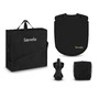 Carucior sport, Lionelo, Julie One, De la nastere, Greutate redusa, Cu accesorii, Cadru din aluminiu, 0-22 kg, Pliere compacta pentru avion, Conform cu standardele europene de securitate EN1888-1 si EN1888-2, Negru/Auriu - 3